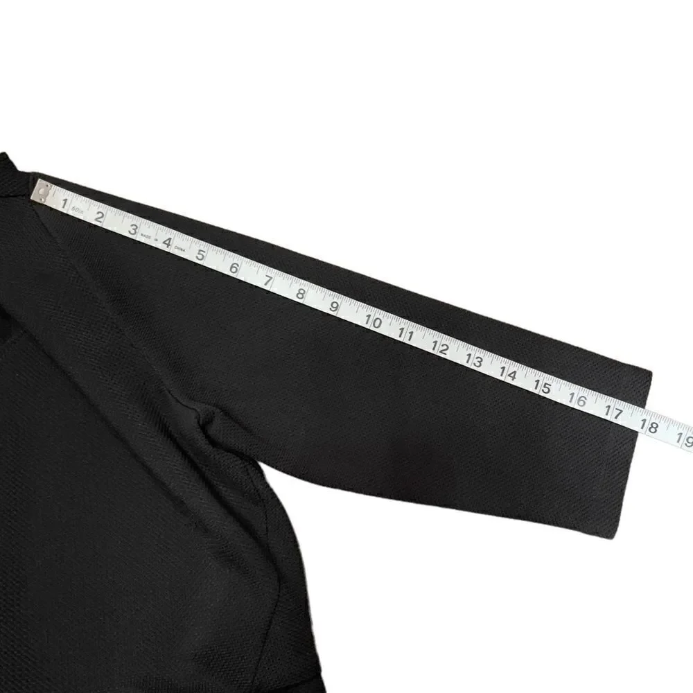 attention Black 3/4 Sleeve & Front Pocket Dress LARGE